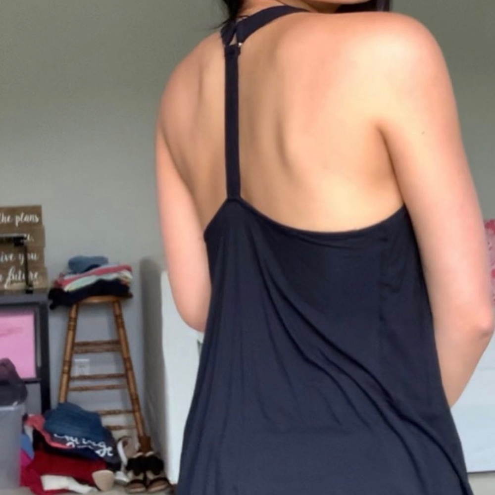 Black Cross-Back Tank